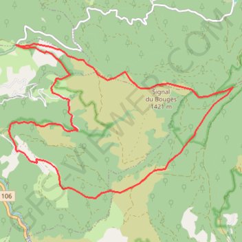 Trace GPS Col du sapet - mivajols, itinéraire, parcours