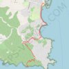Trace GPS Cap Bénat, itinéraire, parcours
