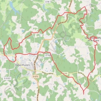 Trace GPS Piegut Pluviers 28 kms, itinéraire, parcours