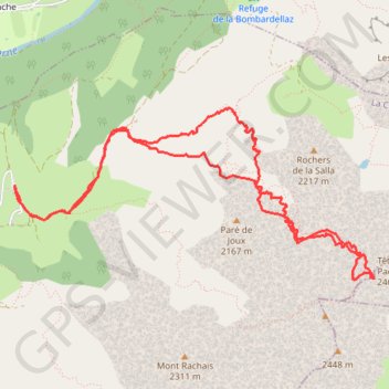 Trace GPS Col de la Mouche, Aravis, itinéraire, parcours