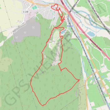 Trace GPS Orgon - Balade aux Portes des Alpilles, itinéraire, parcours