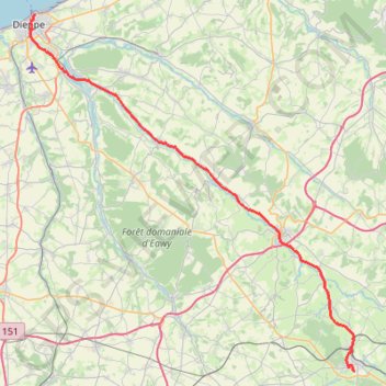 Trace GPS Serqueaux_Dieppe.gpx_0, itinéraire, parcours