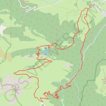 Trace GPS Fichier GPX Montagnon de Bielle 2, itinéraire, parcours