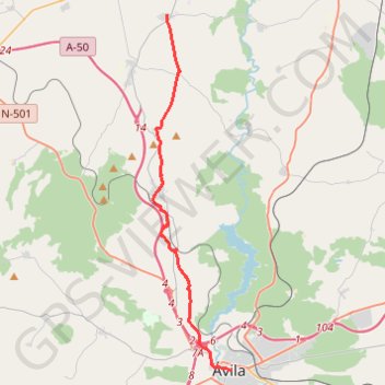 Trace GPS SE23-Avila-Gotarrendura, itinéraire, parcours