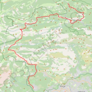 Trace GPS Traversée du parc naturel des Préalpes d'Azur, itinéraire, parcours