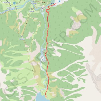 Trace GPS [Itinéraire] Le lac de Gaube, itinéraire, parcours