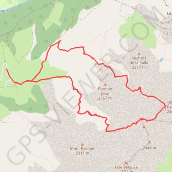 Trace GPS Trou de la Mouche en boucle par les combes du Grand Cret et de Paccaly (Aravis), itinéraire, parcours