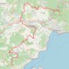 Trace GPS GR51 Du Col de Testanier à Grimaud (Var), itinéraire, parcours