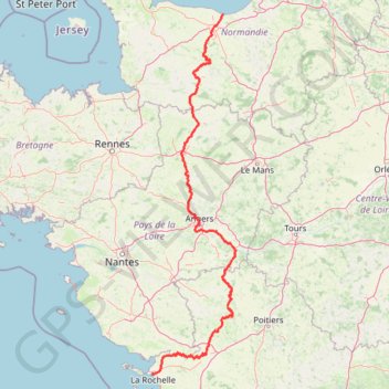 Trace GPS Velo Francette, itinéraire, parcours