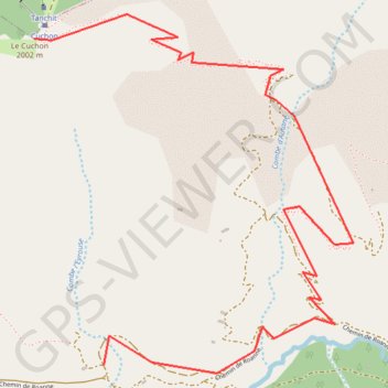 Trace GPS Le Cuchon, itinéraire, parcours