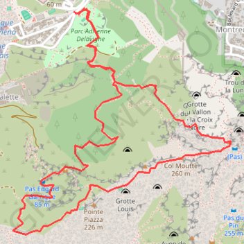 Trace GPS Massif de Marseilleveyre, itinéraire, parcours
