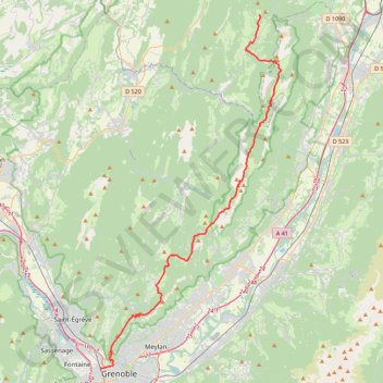 Trace GPS Traversée chartreuse jour 1, itinéraire, parcours