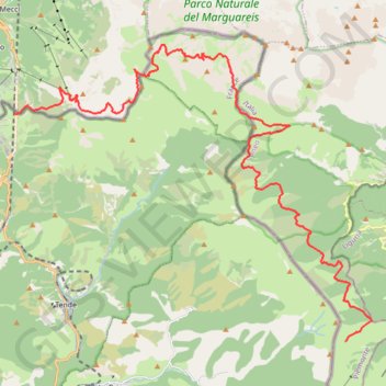 Trace GPS Ligurische Grenzkammstraße (Nord), itinéraire, parcours