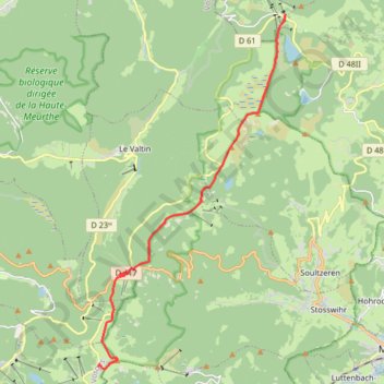 Trace GPS GR5 Lac Blanc - Hohneck, itinéraire, parcours