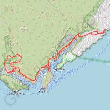 Trace GPS Cassis - Calanque d'En Vau, itinéraire, parcours