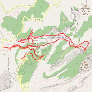 Trace GPS Rando Saint Baume, itinéraire, parcours
