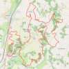 Trace GPS St Quentin de Chalais 48 kms, itinéraire, parcours