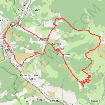 Trace GPS Mont Fourcat par le Refuge de Tabe, itinéraire, parcours
