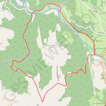 Trace GPS Rando des mines - Valzergues, itinéraire, parcours