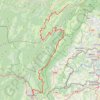 Trace GPS Grande Traversée du Jura (GTJ) - Randonnée de Lajoux (Jura) à Bellegarde-sur-Valserine (Ain), itinéraire, parcours