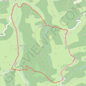 Trace GPS Coteaux de Saint-Faust-de-Bas, itinéraire, parcours