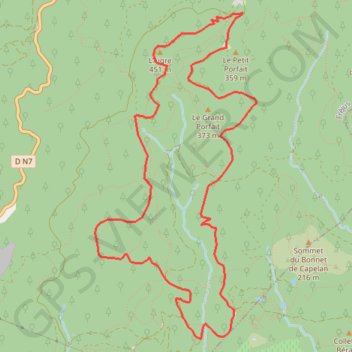 Trace GPS Pic de l'Aigre, itinéraire, parcours