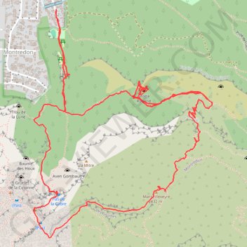 Trace GPS Le Marseilleveyre par la Grotte Rolland, itinéraire, parcours