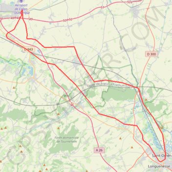 Trace GPS 2020 06 07 88.100 kms Marck, itinéraire, parcours