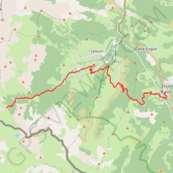 Trace GPS Traversée des Pyrénées - Étape 09, itinéraire, parcours