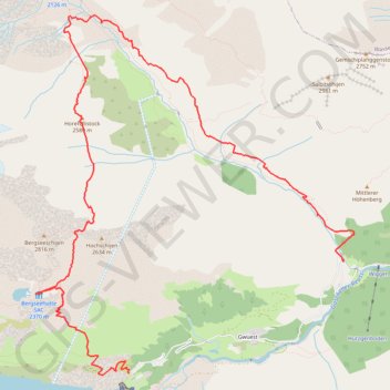 Trace GPS Vallée de Göschenen en Suisse, itinéraire, parcours