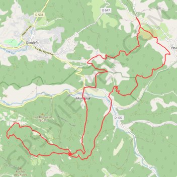 Trace GPS La Lance par le Col de Vesc, itinéraire, parcours