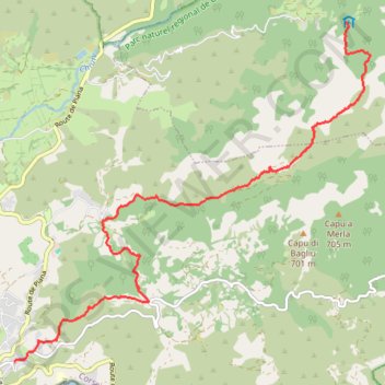 Trace GPS Mare e Monti - De E Case à Cargèse, itinéraire, parcours