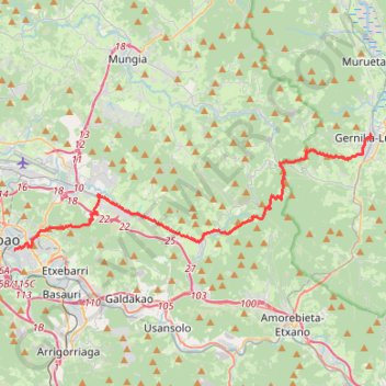 Trace GPS Camino del Norte (6), itinéraire, parcours