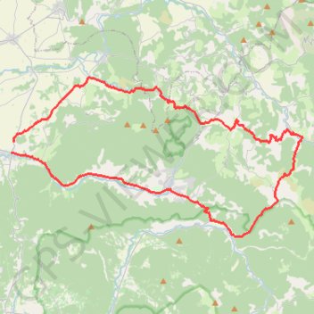 Trace GPS Crupies et Vesc - La Bégude-de-Mazenc, itinéraire, parcours