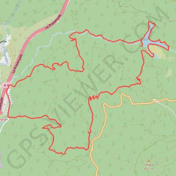 Trace GPS Fréjus - Lac de l'Avellan, itinéraire, parcours