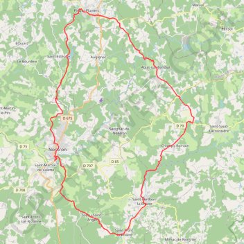 Trace GPS Sous les ombrages du Périgord Vert, itinéraire, parcours