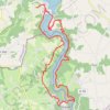 Trace GPS Demi tour du LAC d'EGUZON CHAMBON, itinéraire, parcours