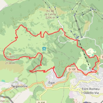 Trace GPS Pyrénées Catalanes - Pic des Mauroux, itinéraire, parcours