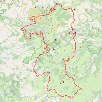 Trace GPS Egliseneuve d'antraigues-Besse, itinéraire, parcours