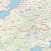 Trace GPS Itinéraire de Angers à Stuttgart, Allemagne, itinéraire, parcours