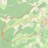 Trace GPS Boucle de la Fontaine Nouvelle par la Goulotte des Zervos - Vézelay, itinéraire, parcours