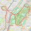 Trace GPS Parc de Bagatelle, itinéraire, parcours