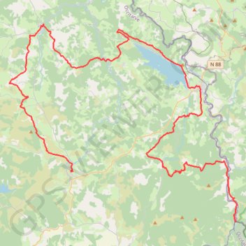 Trace GPS Tour de Margeride. De Châteauneuf-de-Randon à La Bastide-Puylaurent (Lozère), itinéraire, parcours