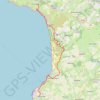 Trace GPS Cherbourg - Carteret jour 3, itinéraire, parcours