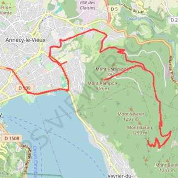 Trace GPS Col des Contrebandiers, itinéraire, parcours