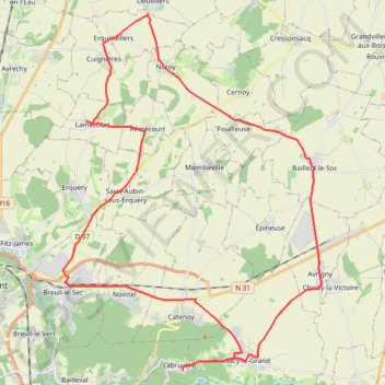 Trace GPS Zeopoxa Cycling, itinéraire, parcours