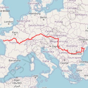Trace GPS Eurovelo 6, itinéraire, parcours