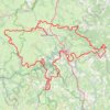 Trace GPS Tour du Pays de Saint Flour (Cantal, Haute-Loire et Lozère), itinéraire, parcours