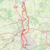 Trace GPS Le Mans nord, Coulaines, Montbizot, itinéraire, parcours
