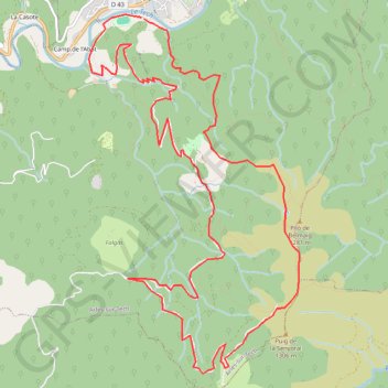 Trace GPS Pilo de Belmaig, itinéraire, parcours